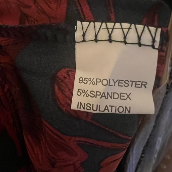 RED/GREY RUFFLE DRESS - Picture 3 of 3